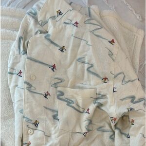 Garnet Hill Organic Cotton Flannel Pajama Set